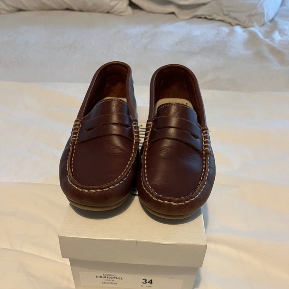 Boys Children Chic Leather Loafers - Picture 1 of 4